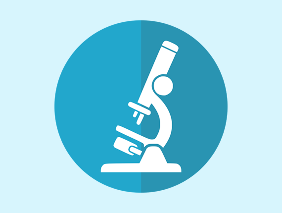 Microscope icon, courtesy AdrianoKF/Pixabay